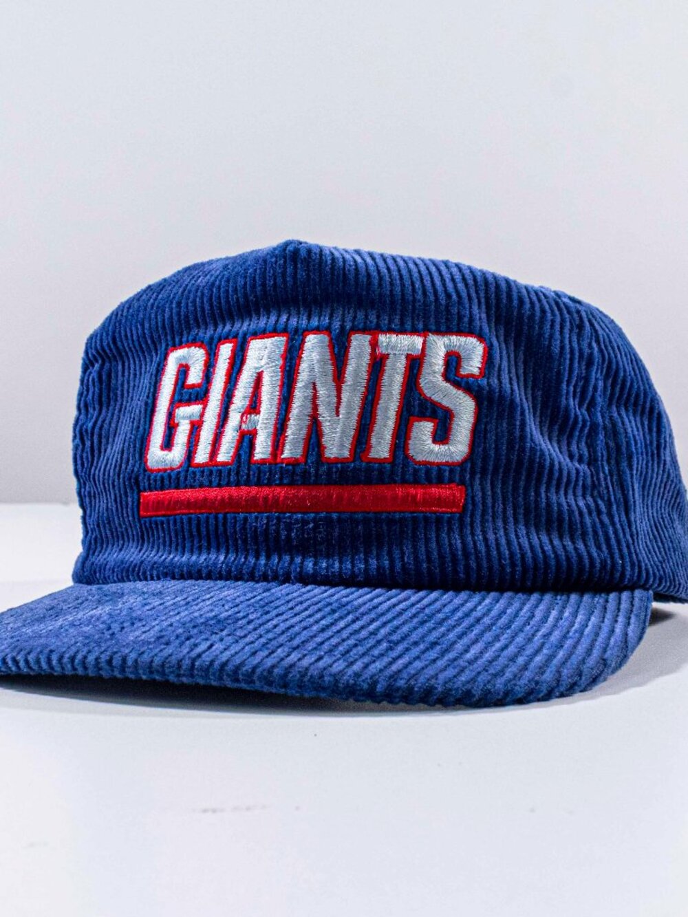 Vintage New York Giants Sports Specialties MacGregor Corduroy Hat Zip